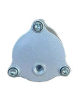 Front view of Beefed-Up Compressed Air Motor for Pneumatic Hydraulic Pumps with gray housing and stud AP1005, spare part.