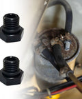 Battle Tested Aluminum Hex Adapter Fitting Kit Oil Coolant Plug High Temp Ethanol Compatible Fuel Line Hardware An4 To An12, black anodized.