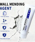 Drywall Repair Kit 250g Wall Mending Putty For Holes Cracks And Stains DIY Quick Fix No Mess For Walls And Ceilings Formaldehyde Free White All In One Spackling Solution Includes Scraper Sandpaper And Nozzle Extender on cracked wall background