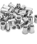 Durable 50 Piece Stainless Steel Blind Rivet Nuts Set M6 Ribbed Nuts Hardware Accessories For Automotive Electronics Furniture And Decor Projects By NDNCZDHC