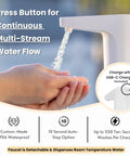 Real Deal Portable Sink With Genuine Running Water For Camping Van Life Outdoor Vendor Booths And Home Remodels Zero Hassle Setup Instant Sink Action Smooth On The Fly Hygiene Station with hands under multi-stream faucet.