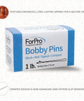 Professional Ball Tipped Bobby Pins Lock It Down With An Insanely Secure Crimped Grip Perfect For Updos And Taming Flyaways 400 Count Black Hair Clips For Everyday Styling box, 1 lb, crimped black bobby pins