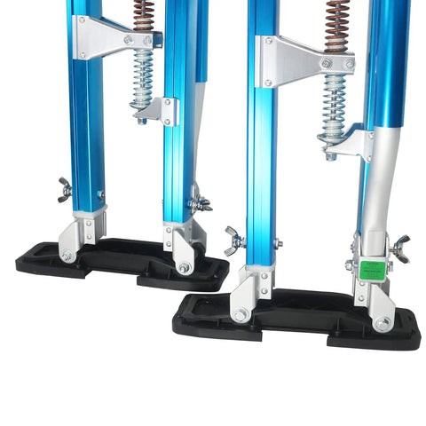 Adjustable Aluminum Drywall Stilts 24 To 40 Inch For Painting And Taping, Lightweight Painter Stilt Set with anti-slip soles