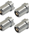Four Pack Universal Magnetic Adapter Kit For Soldering And Circuit Board Repair, threaded screw converter metal connectors close-up