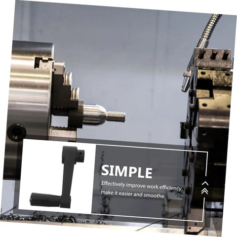Woodworking Handle Nylon Crank Accessory Easy Install for Smooth Operation and High Efficiency Durable Wear Resistant Round Hole Design for Precise Adjustments and Quick Setup for Fast Tool Changes in action.