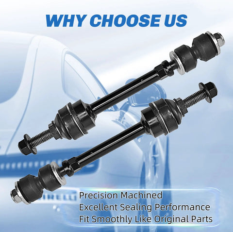 Front Sway Bar End Link Kit For Dodge Dakota 2005 2010, Mitsubishi Raider 2006 2009, And Ram Dakota 2011 displayed with car backdrop