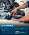 Mechanic installing Heavy Duty High Amp 130Amp 12V Alternator Replacement For Hyundai Santa Fe 2007 2009 2.7L, Kia Rondo 2007 2010 2.7L, And Optima 2007 2010 2.7L With CW 6 Groove Pulley 11190N 11190 AL4065X