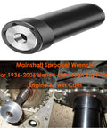 Harley Davidson Main Shaft Sprocket Locknut Socket For Twin Cam And Big Twin One Seven Eighth Inch Size with sprocket showing.