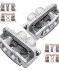 Two Pack Front Disc Brake Caliper Assembly With Bracket For Chevy Avalanche Silverado 1500 Suburban Tahoe Express GMC
