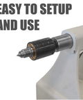 Heavy Duty Dual Bearing Live Center For Woodworking Lathes And Wood Turning Projects No Nonsense Ultra Smooth Performance installed on lathe