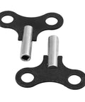 Two Pack Antique Clock Winding Key Kit For Wall Clocks And Alarm Clocks Includes 4.5 mm And 0.177 Inch Square Hole Keys on white background