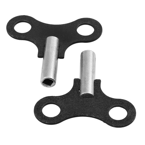 Two Pack Antique Clock Winding Key Kit For Wall Clocks And Alarm Clocks Includes 4.5 mm And 0.177 Inch Square Hole Keys on white background