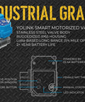 Smart Motorized Stainless Steel Ball Valve Kit For Water Control with LoRa Wireless rugged design features diagram
