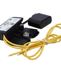 HVAC Condensate Overflow Safety Switch Pan Mount With 18 Inch Leads, 48 VAC DC, 5 Amp, Mounts To Condensate Pan To Stop Overflow When Drain Fails, Reliable Drain Safety Sensor For AC Systems, black with yellow leads