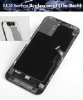 Back view of Pro Max Screen Replacement Kit With 3D Touch LCD Digitizer Assembly, Incell High Quality Display, A2411 A2342 A2410 A2412 Repair Parts For iPhone 12 Pro Max No Fuss Swap In.