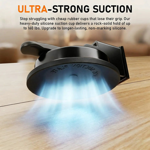 Floor Gap Fixer Tool For Quick Home Repair In Minutes Two Step Suction Cup System showing ultra-strong suction feature