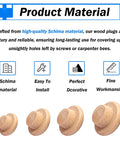 Product Material Overview for 150 Piece Wood Plugs Assortment Kit With Four Sizes 3/16 Inch 5/16 Inch 3/8 Inch And 1/2 Inch