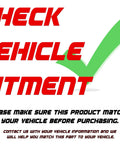 Text graphic urging to check vehicle fitment for Smooth Running Tesla Model S Battery EV Radiator Compatible With 2012 2013 2014 2015.