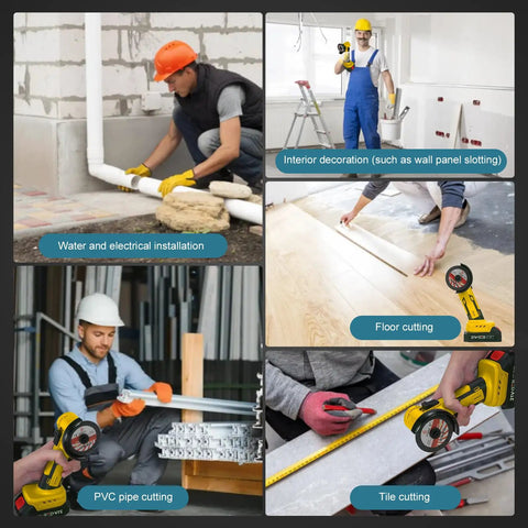 DIY projects using Cordless 21V Mini Angle Grinder Kit With Brushless Motor High Speed Electric Grinder Tool 210W Power