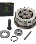 High Performance 6 Plate Clutch Assembly For CG150 CG175 CG200 CG250 Tricycle Motorcycle ATV Manual 6 Speed Transmission Replacement