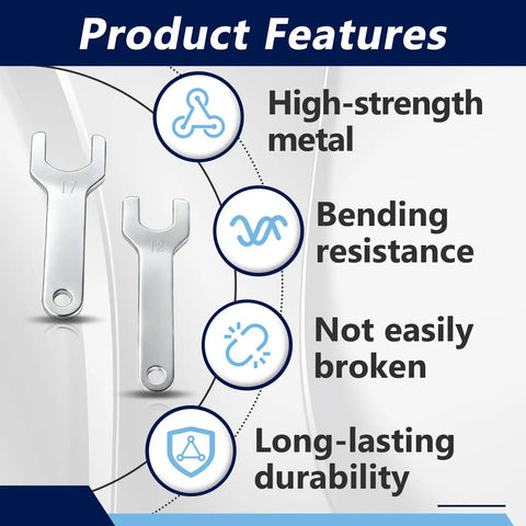 Product features of Six Pack 301-69A And 301-69B Pneumatic Die Grinder Wrench Tool Set highlighting durability and bending resistance