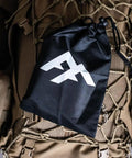 Water Filtration Bag For Bushcraft And Military Use, Second Edition With Taped Seams And Double Overlock Stitching bag on backpack