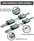 HGR20 Linear Guide Rail Kit 1200mm With Four HGH20CA Carriages for DIY CNC routers, mills, lathes, 3D printers, high precision system