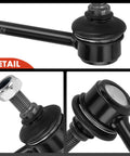 Detail view of 2 Pack Front Sway Bar Links Stabilizer Links for Ford Fusion 2010 2012 Lincoln MKZ 2009 2012 Mercury Milan 2010 2011 Replacement Suspension Upgrade for Smoother Handling Balanced Ride Easy Install, showing close-up of joints and materials.