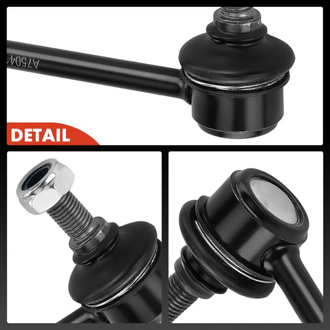 Detail view of 2 Pack Front Sway Bar Links Stabilizer Links for Ford Fusion 2010 2012 Lincoln MKZ 2009 2012 Mercury Milan 2010 2011 Replacement Suspension Upgrade for Smoother Handling Balanced Ride Easy Install, showing close-up of joints and materials.