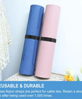 Heavy Duty Hook And Loop Straps With Double Sided Self Gripping Strips 2 Inch By 24 Foot Roll standing on a table