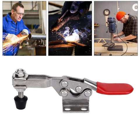 Stainless Steel Toggle Clamp With Quick Release Horizontal Welding Tool Self Locking Mechanism Delivers Rock Solid Grip
