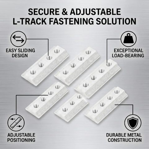 Six Pack M6 L Track T Nuts With Sliding Design For Easy Insertion And Repositioning Along Track The Go To Choice