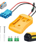 Power Wheel Adapter For Dewalt 20V Lithium Battery And Peg-Perego Riding Toys DC Converter With Original Wire Harness Connector