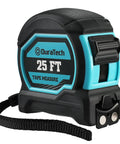 Magnetic Tape Measure 25 Ft With Fractions 1/8 Inch, retractable design with shock resistant case and magnetic hook