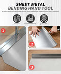 15.25 Inch Metal Sheet Bender For Standing Seam Roofing Hemming Tool Pro Grade Heavy Duty Folding Tool With Precise 0.02 Inch Bends
