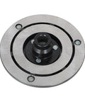 Premium AC Compressor Clutch Hub Replacement For Ford F150 And Lobo 50L Engines 2011 Through 2014 showing metal disc with inner gear.