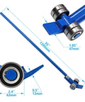 Heavy Duty Pry Lever Bar Workhorse With Wheels And Four Wheel Bearings Three Ton Load Capacity Four And A Half Foot Steel Handle