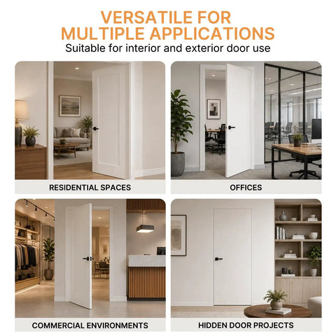Tough As Nails Concealed Self Closing Door Hinge Satin Gold Hydraulic Adjustable Speed 180 Degree Smooth Gliding Auto Close for residential and office use.