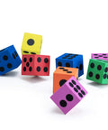 Bulk Pack Of 36 1.5 Inch Foam Dice In Assorted Colors For Kids And Classrooms Big Fun Durable Foam Dice Cubes With Number Dots