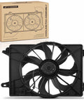 Tough As Nails Heavy Duty Engine Radiator Cooling Fan Assembly For Chrysler 300 Dodge Challenger And Charger showing fan blades and shroud.