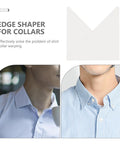Eighty Piece Pack Of Invisible Adhesive Shirt Collar Stays Works Like A Champ To Keep Collars从 Flopping All Day Long With Sturdy PVC Tape That Locks In Crispness No Matter How Busy Life Gets, featuring two shirt collars.