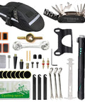 Grab-and-Go Bike Repair Kit With Blue Mini Tire Pump and 11-In-1 Tool, Portable Patch Kit, Space-Saving Bag, Cycling Essentials