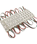 100 Pcs WS2811 RGB LED Modules 12V DC Waterproof IP65 SMD 5050 Dream Color IC With Adhesive Backing Stick On Cuttable Every 3 LEDs Easy Peel N Stick Storefront Lights No Controller