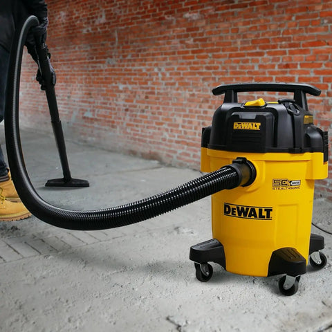 Pro Grade Stealthsonic 6 Gallon Wet Dry Shop Vacuum Ultra Quiet 4 Peak HP For Jobsite And Workshop with extended hose