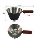 Stainless Steel Espresso Shot Cup With Built In Scale For Precise Measuring In Milliliters And Ounces Dual Scale Wide Mouth With V Shaped Pour Spout A Handy Must Have For Latte Americano Cappuccino Creations