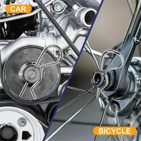 Heavy Duty R Type Spring Cotter Pins Set In Steel Wave Shape Split Clamps For Car Fasteners 300 Pieces In 3 Boxes M1.2 M0.5 M0.8 M2 Sizes Easy Install And Quick Fix on car and bicycle parts
