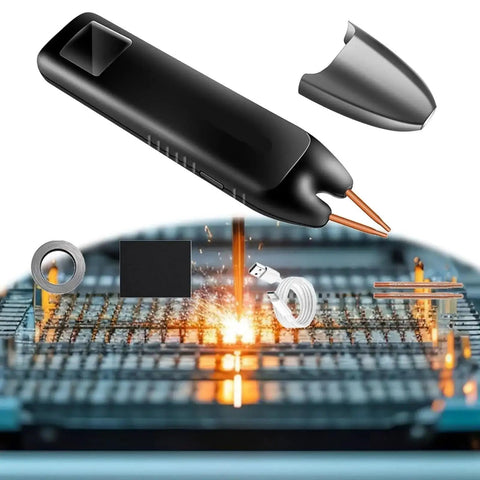 Spot Welder Handheld Mini Portable Spot Welder Adjustable for a variety of electronic projects on the go in action