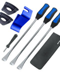 Heavy Duty Motorcycle Tire Spoon Kit With 14.5 Inch Tire Irons Rim Protectors Bead Holder And Carry Bag for dirt bikes and mowers