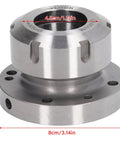 Heavy Duty Fabater Collet Chuck With 80mm ER40 Holder For Lathes and Milling Machines And CNC Engravers side view with dimensions.
