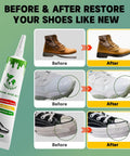 Heavy Duty Shoe Repair Glue For Sneakers And Boots Waterproof Clear Flexible Adhesive That Bonds Ultra Strong Before and After